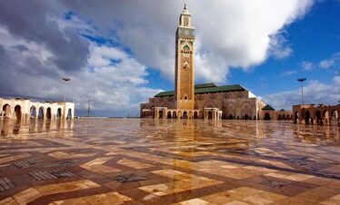 casablanca sea and mosque of hassan 2