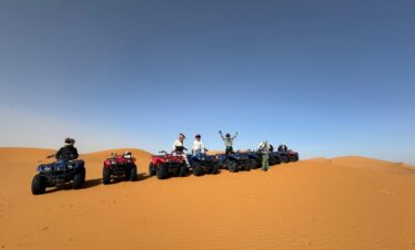 quad bikking in Desert